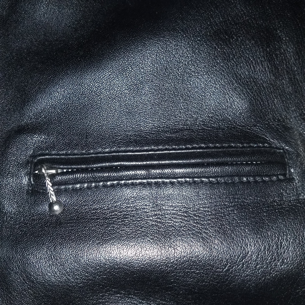 Leather motorcycle riding vest